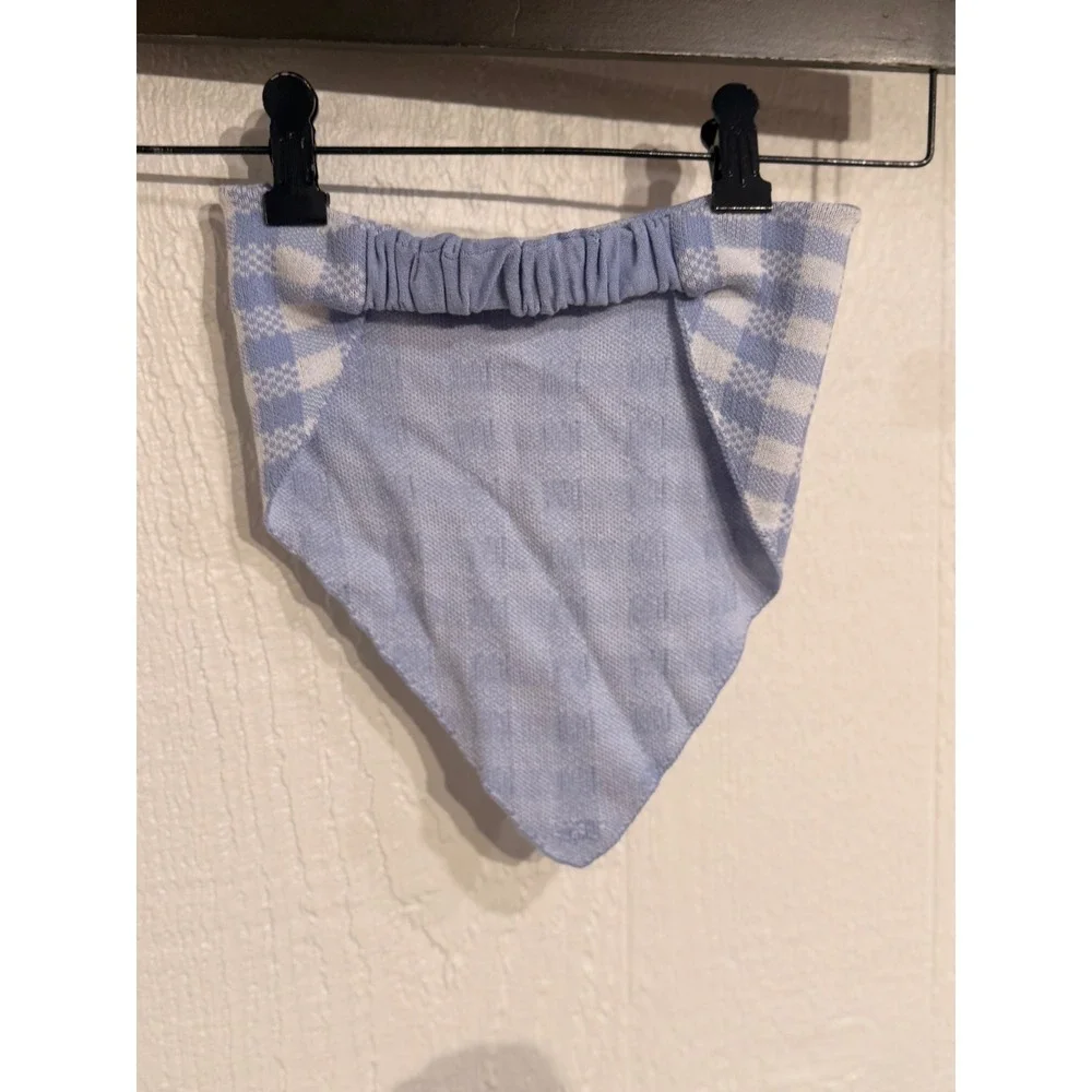 Gingham hair scarf NWOT 525 America